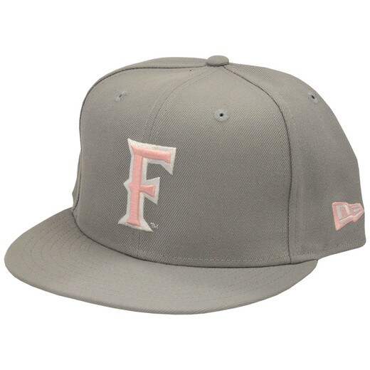 New Era Pink and Gray Flat Bill - F